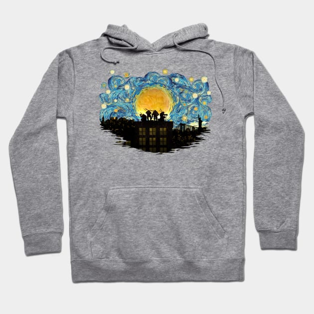 ninja Starry the night Hoodie by Dezigner007